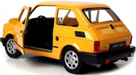 WELLY MALUCH FIAT 126P 1:34 SAMOCHÓD KOLEKCJONERSKI żółty WELLY MALUCH FIAT 126P 1:34 SAMOCHÓD KOLEKCJONERSKI żółty
