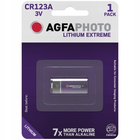 1x BATERIA AGFAPHOTO CR123 CR123A DL123A 3V LITOWA 1x BATERIA AGFAPHOTO CR123 CR123A DL123A 3V LITOWA