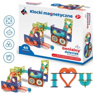 HIT KLOCKI KONSTRUKCYJNE KREATYWNE MAGNETYCZNE 40EL DZIECKO