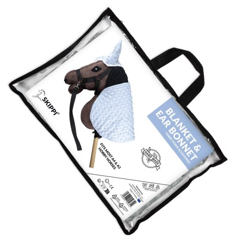 Derka i nauszniki Skippi dla Hobby Horse - błękit- prezent na dzień dziecka Derka i nauszniki Skippi dla Hobby Horse - błękit- prezent na dzień dziecka