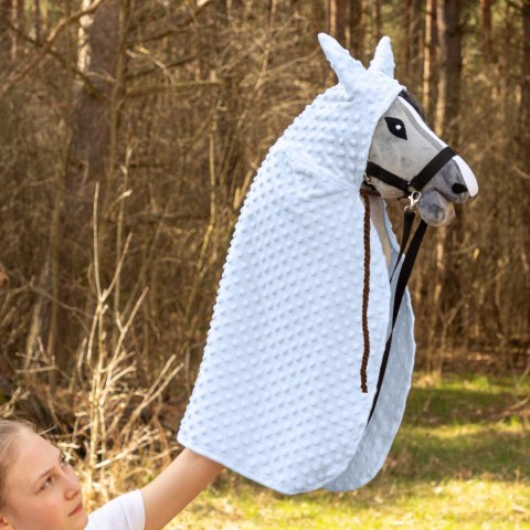 Peleryna Skippi dla Hobby Horse - błękitna - długa derka - kropierz Peleryna Skippi dla Hobby Horse - błękitna - długa derka - kropierz