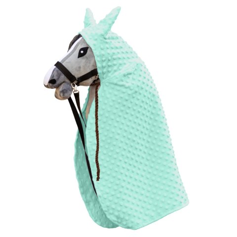 Peleryna Skippi dla Hobby Horse - miętowa - długa derka - kropierz Peleryna Skippi dla Hobby Horse - miętowa - długa derka - kropierz