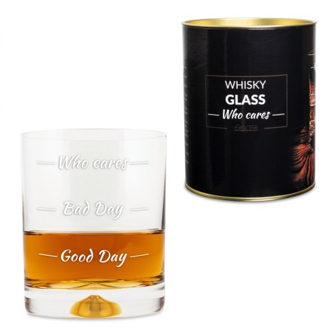 Szklanka do whisky Who cares prezent urodziny Szklanka do whisky Who cares prezent urodziny