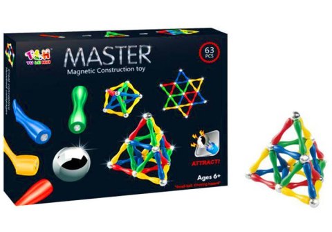 KLOCKI MAGNETYCZNE 63 ELEMENTY DZIECKO ZRĘCZNOŚĆ ZABAWA KLOCKI MAGNETYCZNE 63 ELEMENTY DZIECKO ZRĘCZNOŚĆ ZABAWA