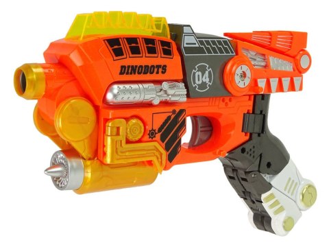 PISTOLET KARABIN DINOZAUR DINOBOTS STRZAŁKI TARCZA