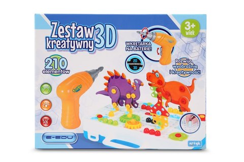 WKRĘTARKA WIERTARKA ZESTAW KONSTRUKCYJNY ŚRUBKI 3D