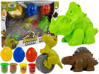 ZESTAW KREATYWNY MASA PLASTYCZNA DINOZAURY FOREMKI