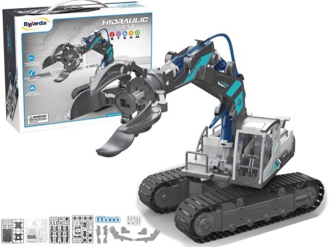 Koparka Hydrauliczna Gąsiennicowa DIY Do Złożenia Chwytak 137 Elementów Koparka Hydrauliczna Gąsiennicowa DIY Do Złożenia Chwytak 137 Elementów