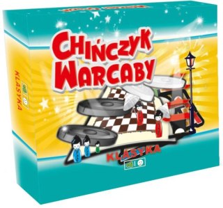 GRA PLANSZOWA 2W1 CHIŃCZYK WARCABY PIONKI KOSTKA