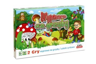 GRA PLANSZOWA WYPRAWA NA GRZYBY SZKOŁA CYRKOWA 2W1