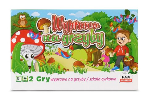 GRA PLANSZOWA WYPRAWA NA GRZYBY SZKOŁA CYRKOWA 2W1