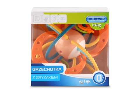 GRZECHOTKA Z GRYZAKIEM SENSORYCZNA KORALIKI KOLOR