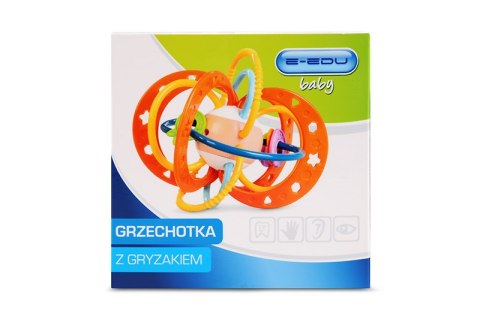 GRZECHOTKA Z GRYZAKIEM SENSORYCZNA KORALIKI KOLOR