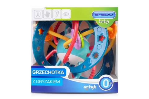 GRZECHOTKA Z GRYZAKIEM SENSORYCZNA KORALIKI KOLOR