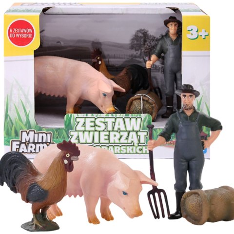 ZESTAW FIGUREK MAŁY ROLNIK ZWIERZĘTA NA FARMIE ZESTAW FIGUREK MAŁY ROLNIK ZWIERZĘTA NA FARMIE