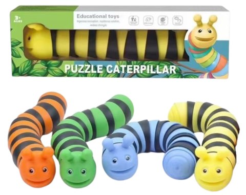 GĄSIENICA ŚLIMAK ANTYSTERSOWA ZABAWKA SENSORYCZNA GĄSIENICA ŚLIMAK ANTYSTERSOWA ZABAWKA SENSORYCZNA