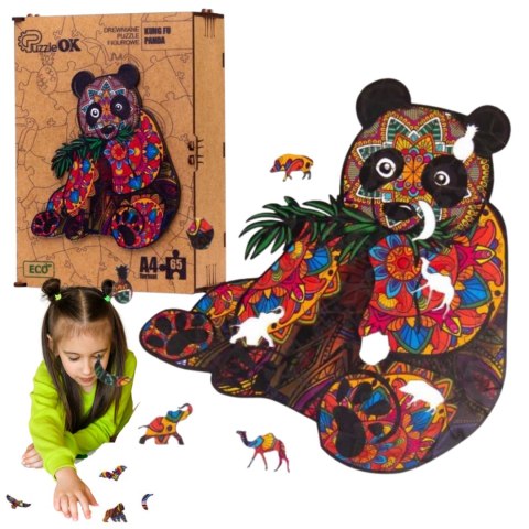 PUZZLE DREWNIANE UKŁADANKA KUNG FU PANDA MIŚ KOLOR PUZZLE DREWNIANE UKŁADANKA KUNG FU PANDA MIŚ KOLOR