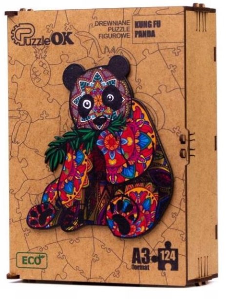PUZZLE DREWNIANE UKŁADANKA KUNG FU PANDA MIŚ KOLOR PUZZLE DREWNIANE UKŁADANKA KUNG FU PANDA MIŚ KOLOR