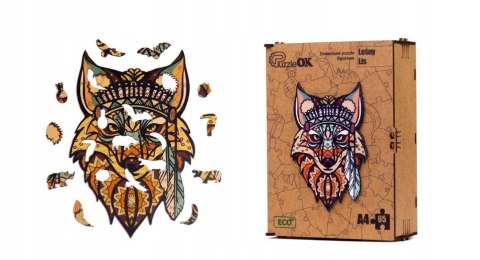 PUZZLE DREWNIANE UKŁADANKA LEŚNY LIS LISEK KOLOROW PUZZLE DREWNIANE UKŁADANKA LEŚNY LIS LISEK KOLOROW