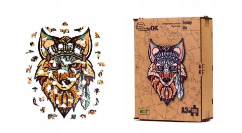 PUZZLE DREWNIANE UKŁADANKA LEŚNY LIS LISEK KOLOROW PUZZLE DREWNIANE UKŁADANKA LEŚNY LIS LISEK KOLOROW