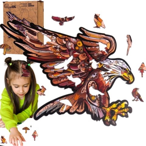 PUZZLE DREWNIANE UKŁADANKA PTAK ORZEŁ KARPACKI PUZZLE DREWNIANE UKŁADANKA PTAK ORZEŁ KARPACKI