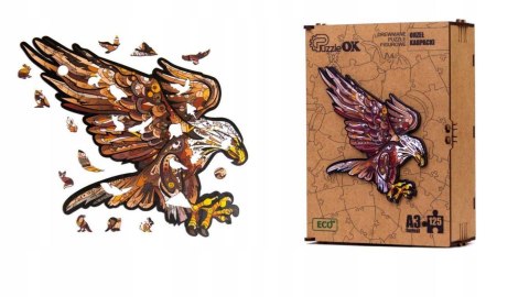 PUZZLE DREWNIANE UKŁADANKA PTAK ORZEŁ KARPACKI PUZZLE DREWNIANE UKŁADANKA PTAK ORZEŁ KARPACKI