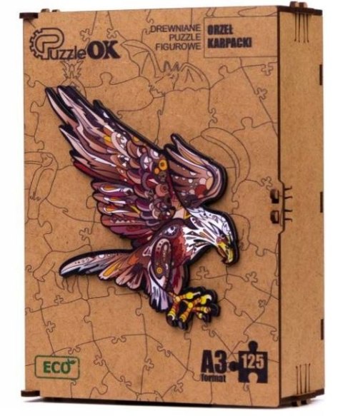 PUZZLE DREWNIANE UKŁADANKA PTAK ORZEŁ KARPACKI PUZZLE DREWNIANE UKŁADANKA PTAK ORZEŁ KARPACKI