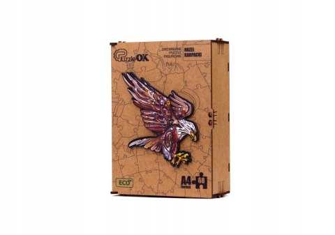 PUZZLE DREWNIANE UKŁADANKA PTAK ORZEŁ KARPACKI PUZZLE DREWNIANE UKŁADANKA PTAK ORZEŁ KARPACKI