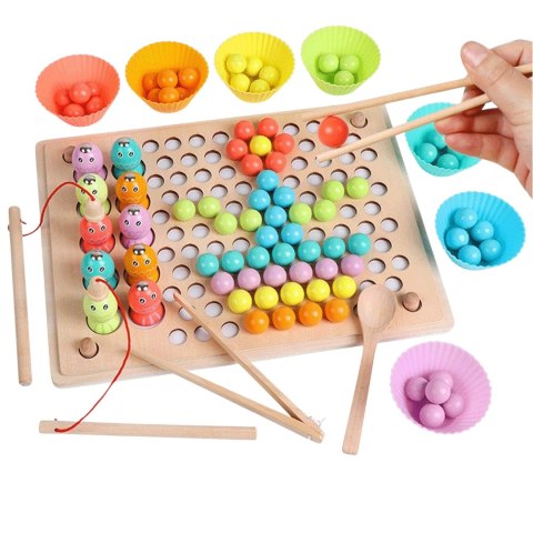 TRENING MÓZGU DREWNIANA UKŁADANKA LOGICZNA GRA ŁOWIENIE RYBEK MONTESSORI TRENING MÓZGU DREWNIANA UKŁADANKA LOGICZNA GRA ŁOWIENIE RYBEK MONTESSORI