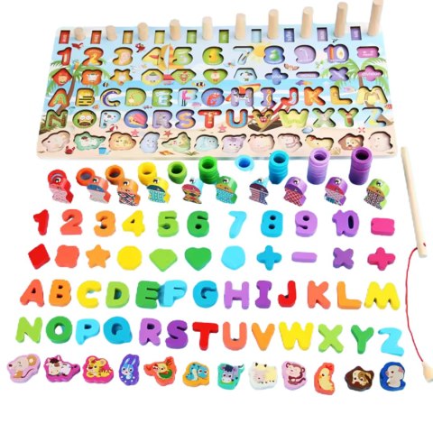 WOODEN FISHING TOYS