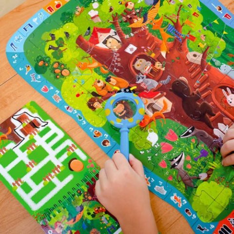 GRA EDUKACYJNA PUZZLE DETEKTYW LEŚNA PRZYGODA ZWIERZĘTA LUPA ROTER KAFER GRA EDUKACYJNA PUZZLE DETEKTYW LEŚNA PRZYGODA ZWIERZĘTA LUPA ROTER KAFER