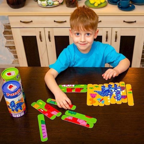 GRA EDUKACYJNA PUZZLE PATYCZKI DINOZAURY WZORY UKŁADANKA ROTER KAFER GRA EDUKACYJNA PUZZLE PATYCZKI DINOZAURY WZORY UKŁADANKA ROTER KAFER