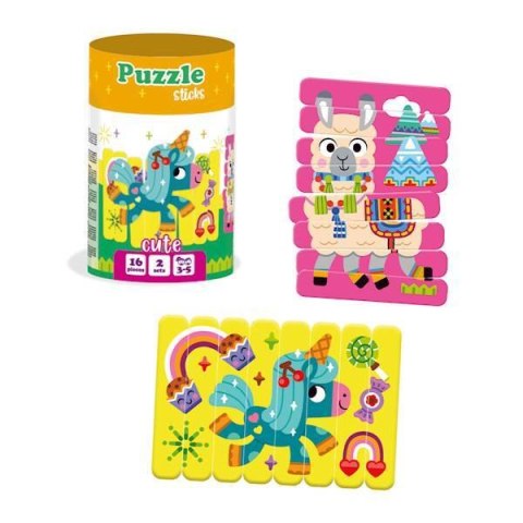 GRA EDUKACYJNA PUZZLE PATYCZKI JEDNOROŻEC LAMA UKŁADANKA ROTER KAFER GRA EDUKACYJNA PUZZLE PATYCZKI JEDNOROŻEC LAMA UKŁADANKA ROTER KAFER