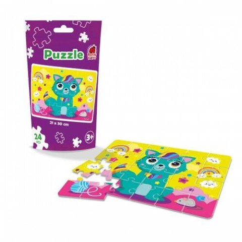 PUZZLE W OPAKOWANIU TYPU STAND-UP BAJKOWY KOTEK UKŁADANKA ROTER KAFER PUZZLE W OPAKOWANIU TYPU STAND-UP BAJKOWY KOTEK UKŁADANKA ROTER KAFER