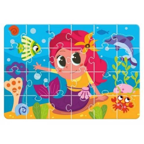 PUZZLE W OPAKOWANIU TYPU STAND-UP SYRENKA UKŁADANKA 24 ELEMENTY ROTER KAFER PUZZLE W OPAKOWANIU TYPU STAND-UP SYRENKA UKŁADANKA 24 ELEMENTY ROTER KAFER