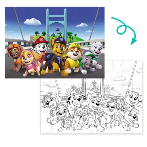 PUZZLE 2w1 PSI PATROL PAW PATROL UKŁADANKA I KOLOROWANKA W JEDNYM ZESTAWIE PUZZLE 2w1 PSI PATROL PAW PATROL UKŁADANKA I KOLOROWANKA W JEDNYM ZESTAWIE