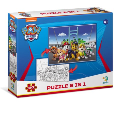 PUZZLE 2w1 PSI PATROL PAW PATROL UKŁADANKA I KOLOROWANKA W JEDNYM ZESTAWIE PUZZLE 2w1 PSI PATROL PAW PATROL UKŁADANKA I KOLOROWANKA W JEDNYM ZESTAWIE