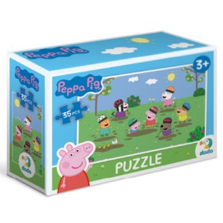 PUZZLE MINI ŚWINKA PEPPA KOLOROWA UKŁADANKA 35 ELEMENTÓW DLA NAJMŁODSZYCH