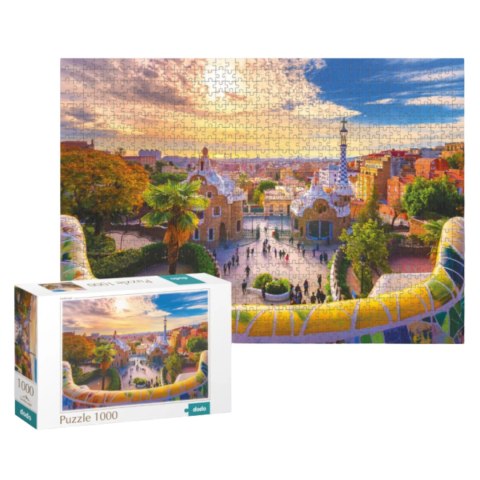 PUZZLE PARK GUELL W BARCELONIE 1000 ELEMENTÓW DO UŁOŻENIA DLA CAŁEJ RODZINY PUZZLE PARK GUELL W BARCELONIE 1000 ELEMENTÓW DO UŁOŻENIA DLA CAŁEJ RODZINY