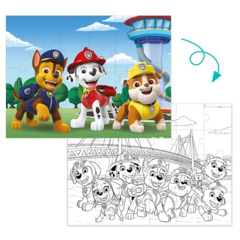 PUZZLE PSI PATROL 2w1 UKŁADANKA I KOLOROWANKA W JEDNYM DLA NAJMŁODSZYCH PUZZLE PSI PATROL 2w1 UKŁADANKA I KOLOROWANKA W JEDNYM DLA NAJMŁODSZYCH