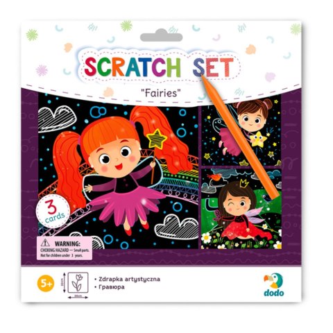 ZDRAPKA ARTYSTYCZNA "WRÓŻKI" MALOWANIE METODĄ SCRATCH DLA NAJMŁODSZYCH