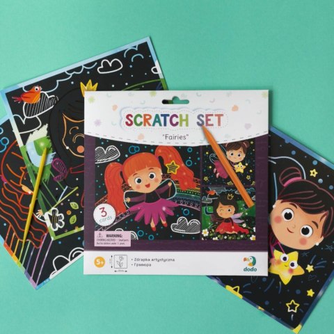 ZDRAPKA ARTYSTYCZNA "WRÓŻKI" MALOWANIE METODĄ SCRATCH DLA NAJMŁODSZYCH