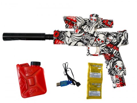 Automatyczny pistolet z tłumikiem na kulki żelowe Automatyczny pistolet z tłumikiem na kulki żelowe