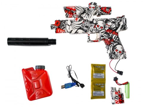Automatyczny pistolet z tłumikiem na kulki żelowe Automatyczny pistolet z tłumikiem na kulki żelowe