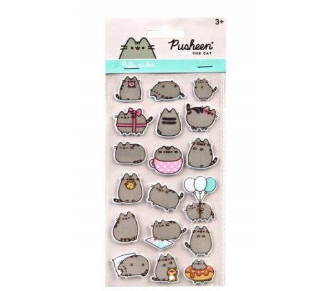 Naklejki samoprzylepne wypukłe Kotek Pusheen The Cat Naklejki samoprzylepne wypukłe Kotek Pusheen The Cat