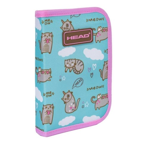 Piórnik dwuklapkowy Koty Meow Head Piórnik dwuklapkowy Koty Meow Head