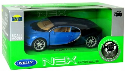 WELLY BUGATTI CHIRON auto 1:34-1:39 samochód kolekcjonerski WELLY BUGATTI CHIRON auto 1:34-1:39 samochód kolekcjonerski