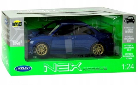 WELLY SUBARU IMPREZA WRX STI 1:24 SAMOCHÓD KOLEKCJONERSKI WELLY SUBARU IMPREZA WRX STI 1:24 SAMOCHÓD KOLEKCJONERSKI