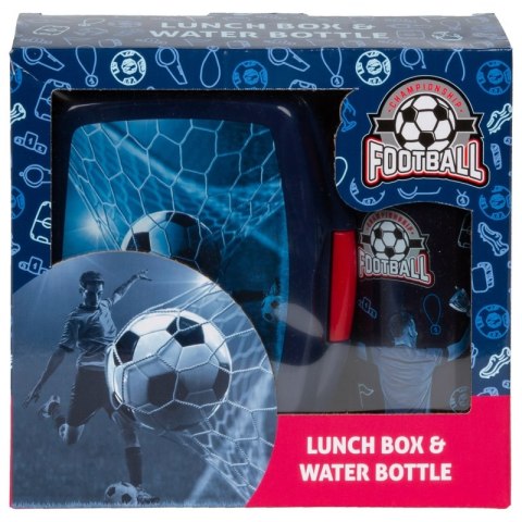 Zestaw śniadaniowy Bidon 330 ml Lunchbox Piłka Football Zestaw śniadaniowy Bidon 330 ml Lunchbox Piłka Football