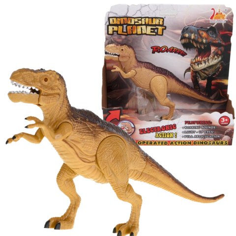 DINOZAUR EFEKTY ŚWIETLNE I DŹWIĘKOWE RUCHOMY ŚWIECĄCE OCZY TYRANOZAUR DINOZAUR EFEKTY ŚWIETLNE I DŹWIĘKOWE RUCHOMY ŚWIECĄCE OCZY TYRANOZAUR